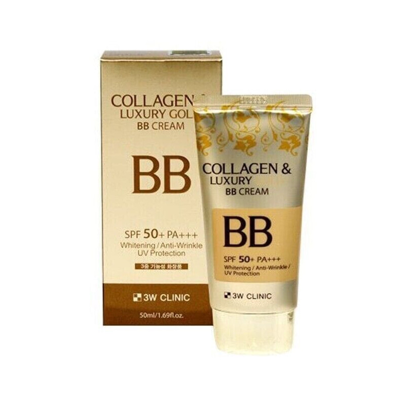 3W CLINIC Collagen & Luxury Gold BB Cream – 50ml SPF50+ PA+++